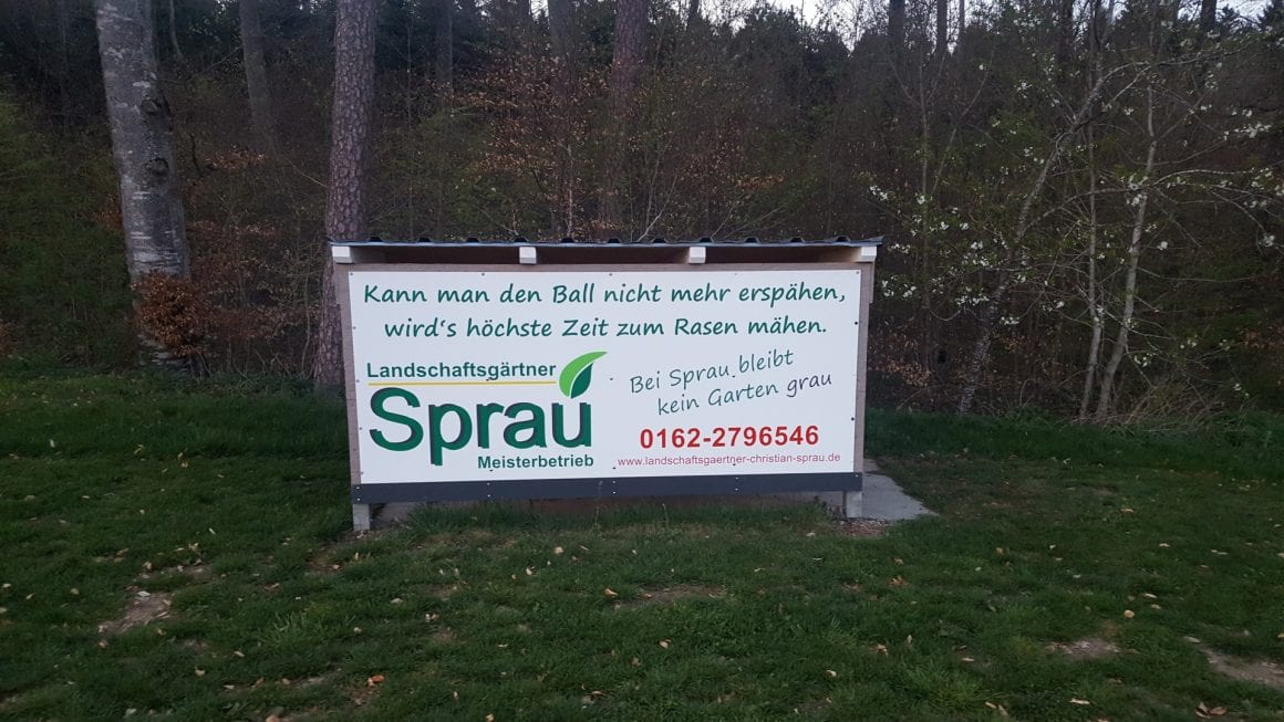 Landschaftsgärtner Christian Sprau ist neuer VIP Partner beim FC Schwandorf/Worndorf/Neuhausen! Landschaftsgärtner Christian Sprau ist neuer VIP Partner beim FC Schwandorf/Worndorf/Neuhausen!