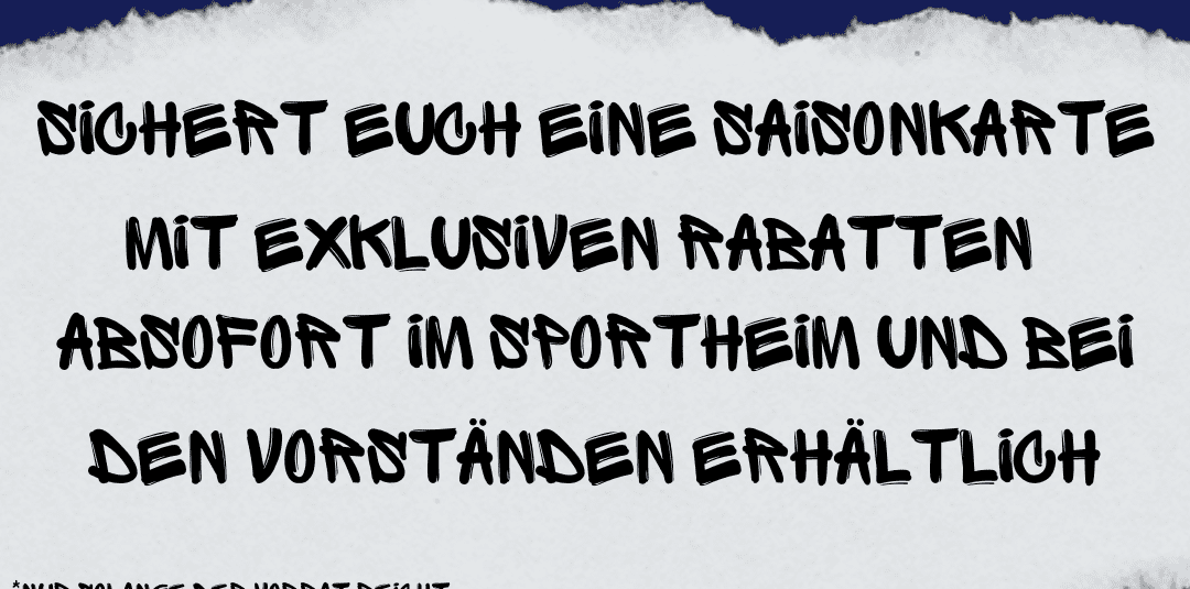 Sichere dir eine der begehrten Fankarten für die Saison 22/23